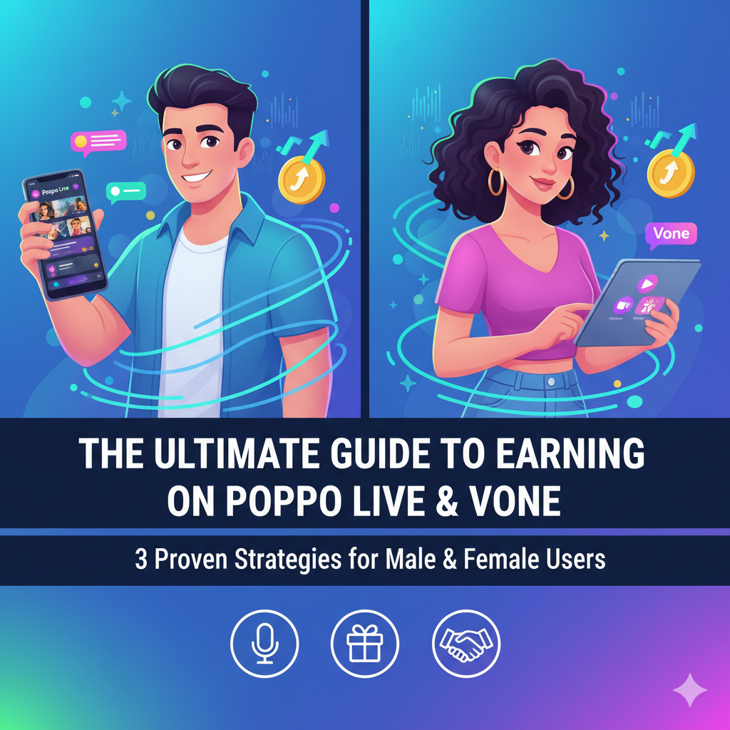 Poppo Live for Men: 3 Proven Ways to Earn Money Without Investment (Complete Guide)