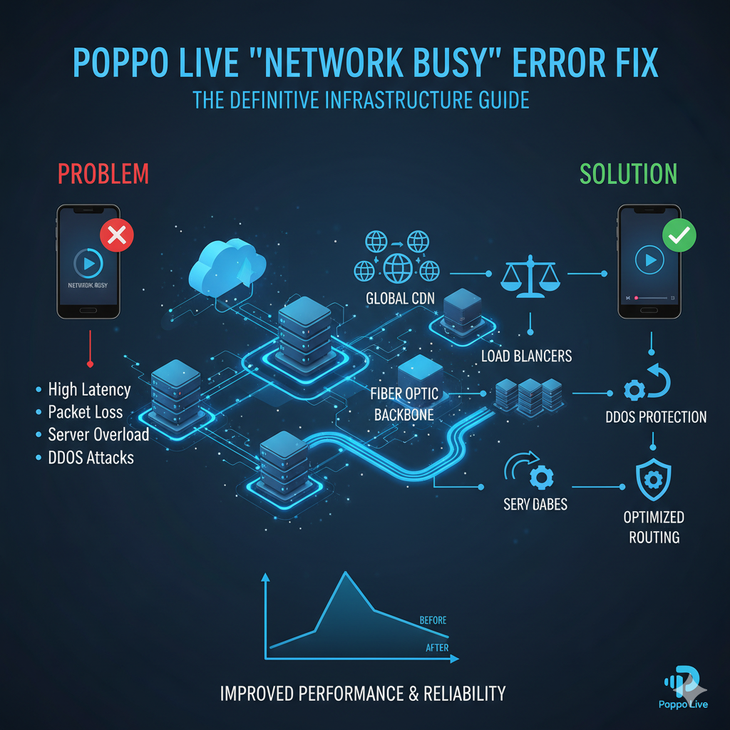 Poppo Live "Network Busy" Error Fix: The Definitive Infrastructure Guide