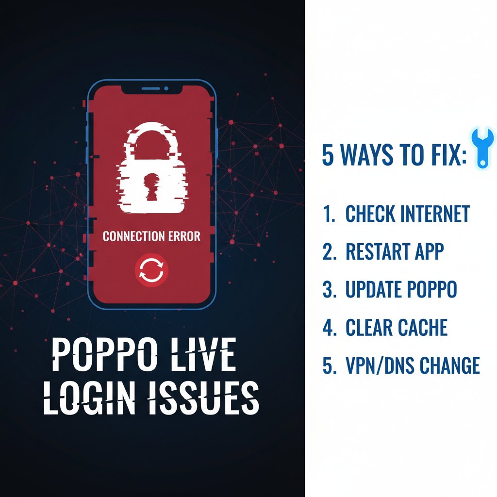 Poppo Live Login Issues: 5 Ways to Fix Connection Errors