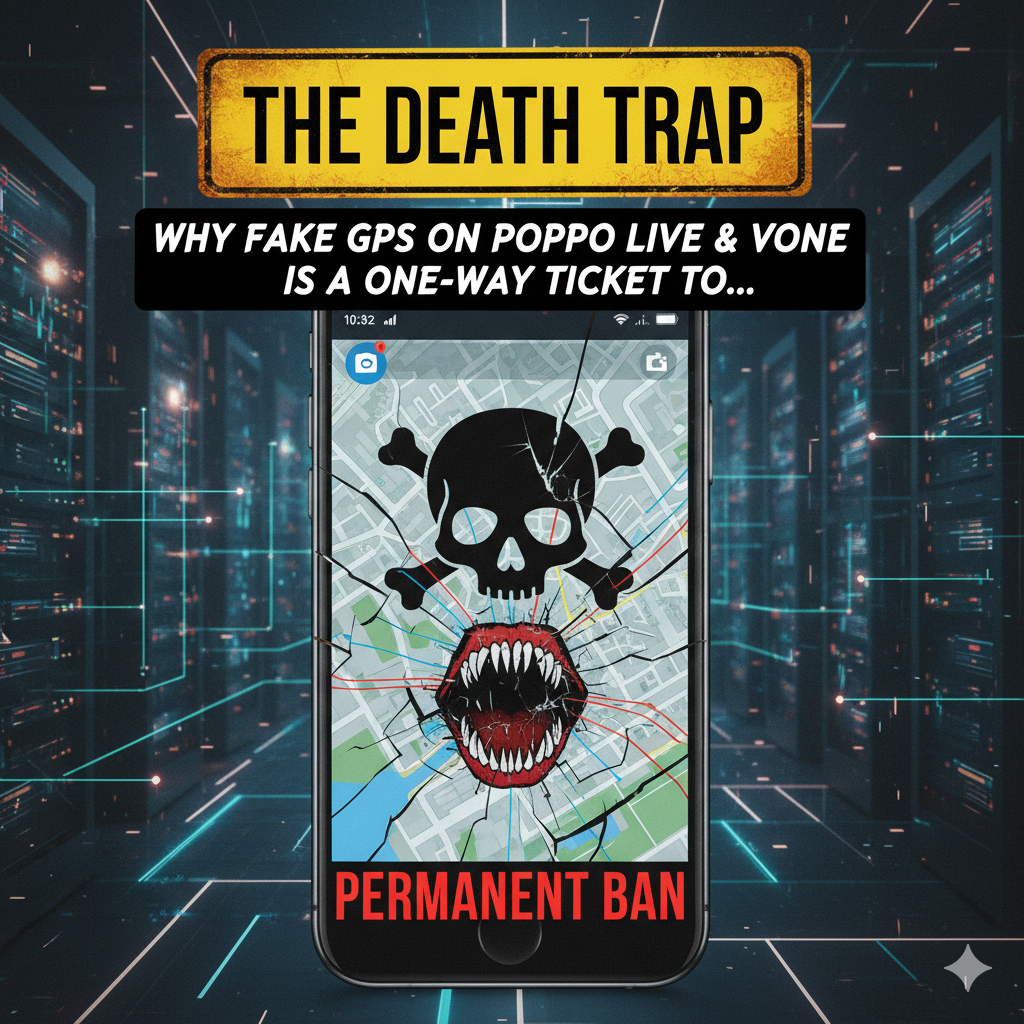The Death Trap: Why Fake GPS on Poppo Live & Vone Is a One-Way Ticket to a Permanent Ban
