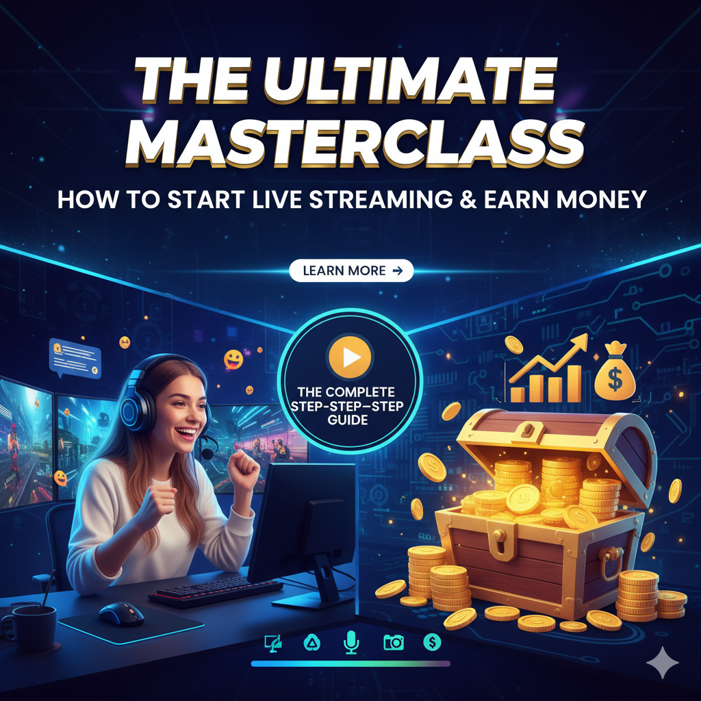 The Ultimate Masterclass: How to Start Live Streaming & Earn Money (The Complete Step-by-Step Guide)