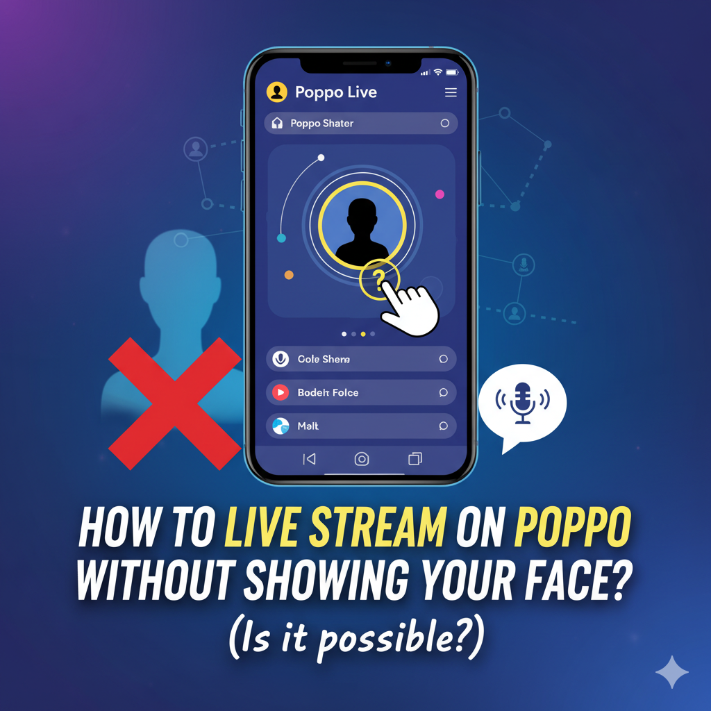 How to Live Stream on Poppo Without Showing Your Face (Is it possible?)