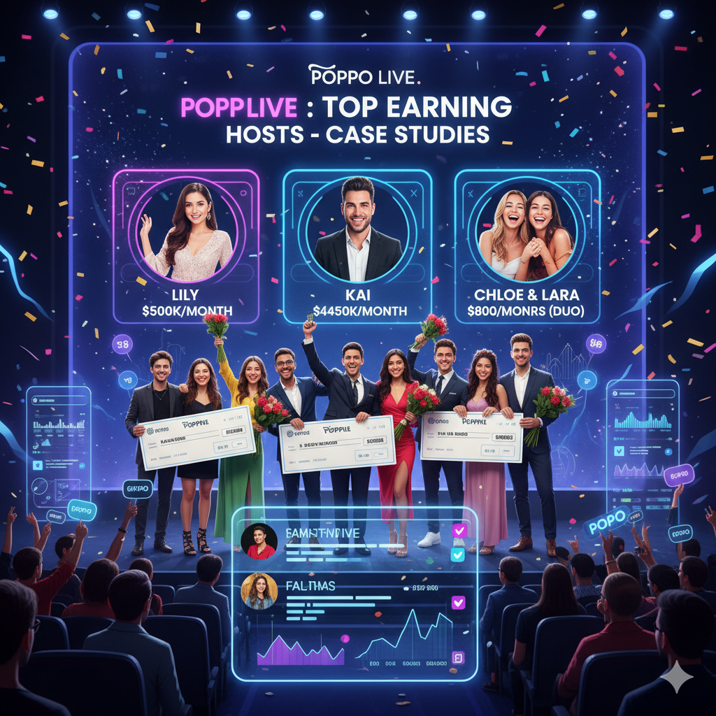 Top 10 Highest Earning Hosts on Poppo Live (Case Studies)