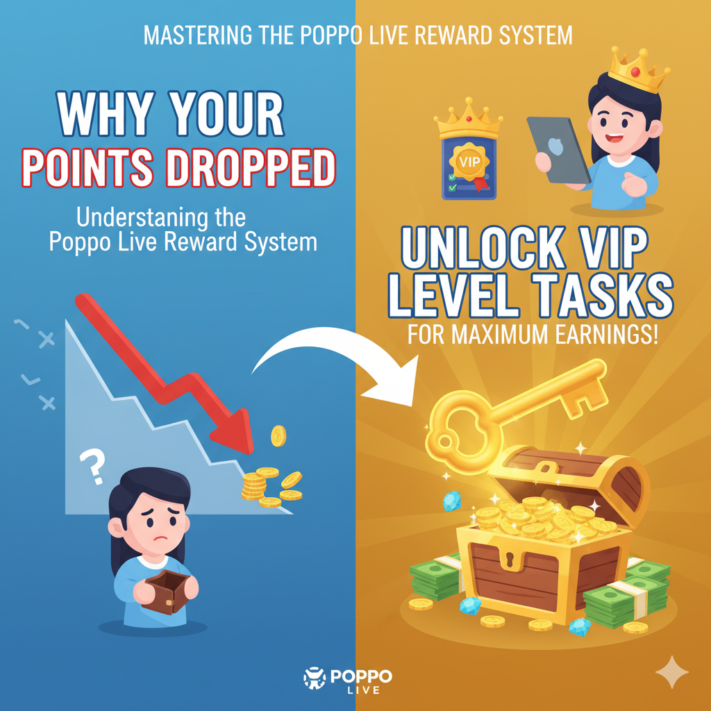 Mastering the Poppo Live Reward System: Why Your Points Dropped and How to Unlock VIP Level Tasks for Maximum Earnings