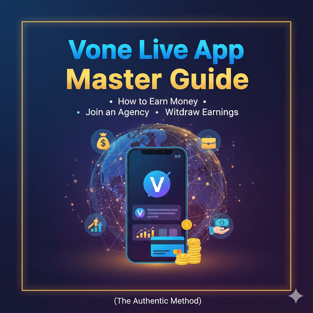 Vone Live App Master Guide: How to Earn Money, Join an Agency, and Withdraw Earnings (The Authentic Method)