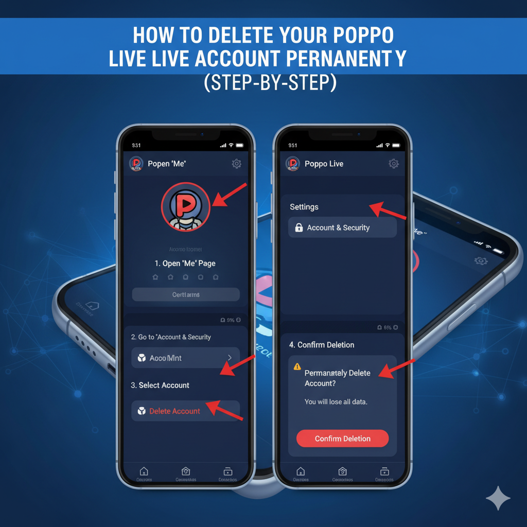 How to Delete Your Poppo Live Account Permanently (Step-by-Step)