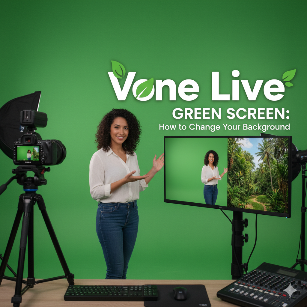 Vone Live Green Screen: How to Change Your Background