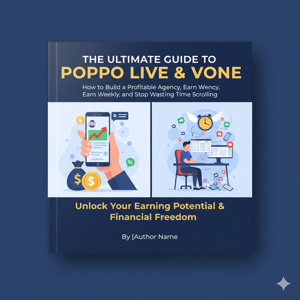 The Ultimate Guide to Poppo Live & Vone: How to Build a Profitable Agency, Earn Weekly, and Stop Wasting Time Scrolling
